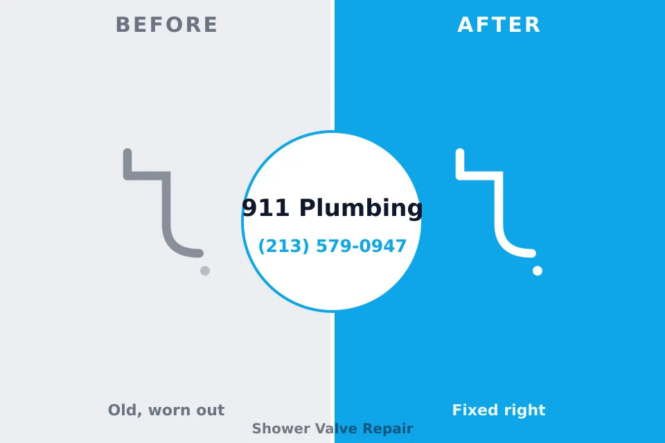 Before and after: plumbing repair Johnson City, KS